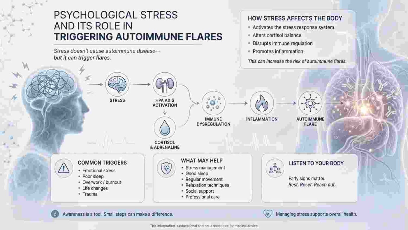 Psychological Stress And Its Role In Triggering Autoimmune Flares
