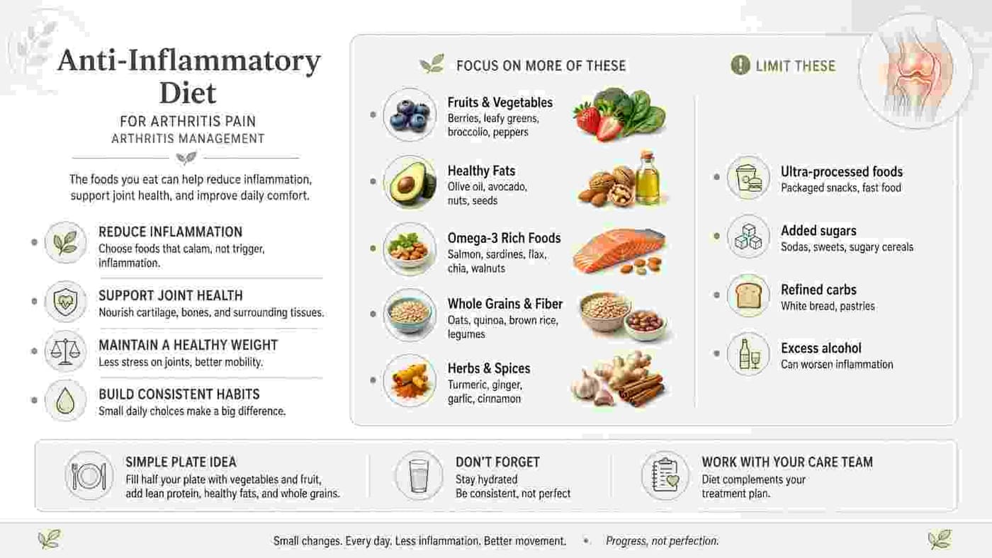 Anti-Inflammatory Diet For Arthritis Pain, Arthritis Management

