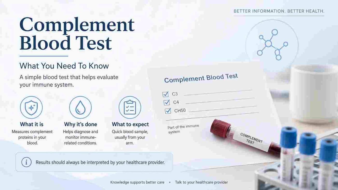 Complement Blood Test: What You Need To Know
