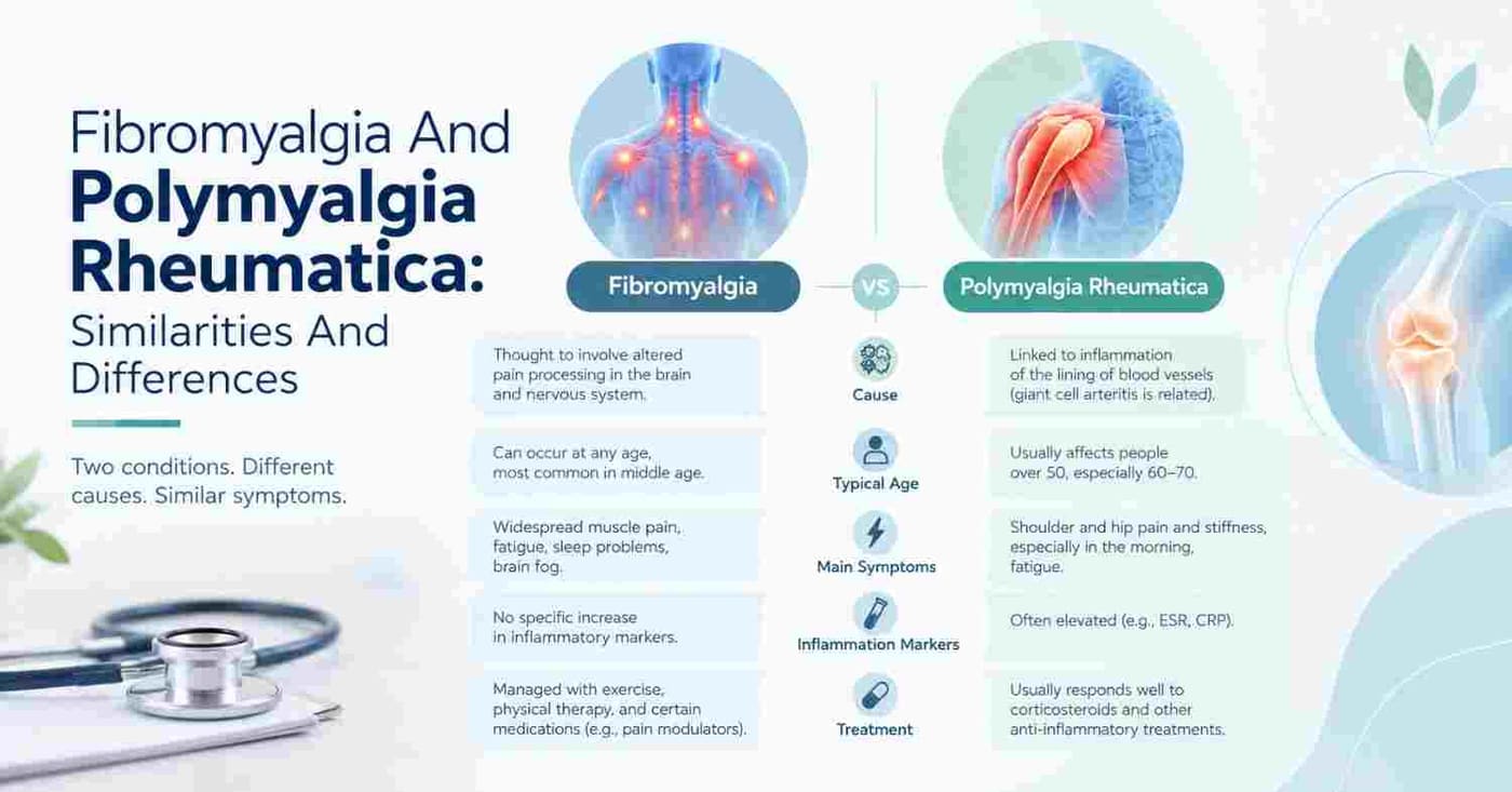 Fibromyalgia And Polymyalgia Rheumatica: Similarities And Differences
