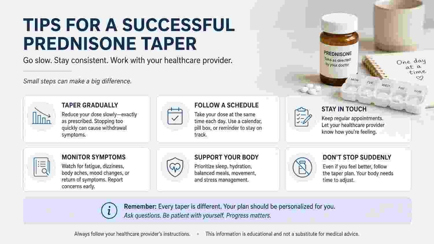 Tips for A Successful Prednisone Taper
